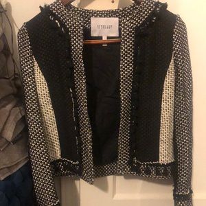 Derek Alan 10 Crosby new without tag black and white detailed jacket